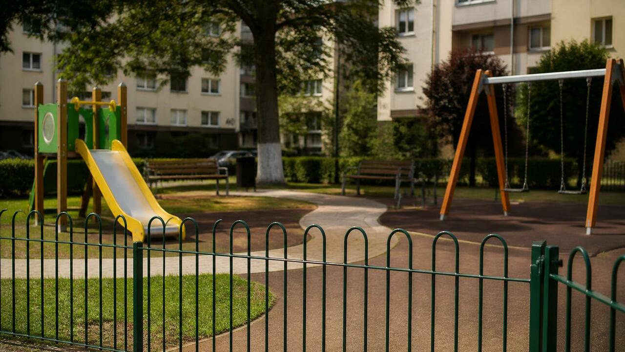 В Кемерове на бульваре Строителей огородили игр...