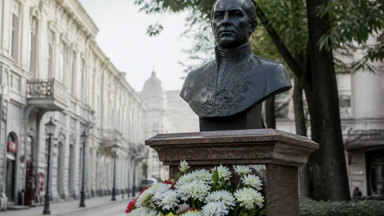 В Новокузнецке возложили цветы к бюсту легендарного горняка В Новокузнецке перед Днем шахтера возложили цве...