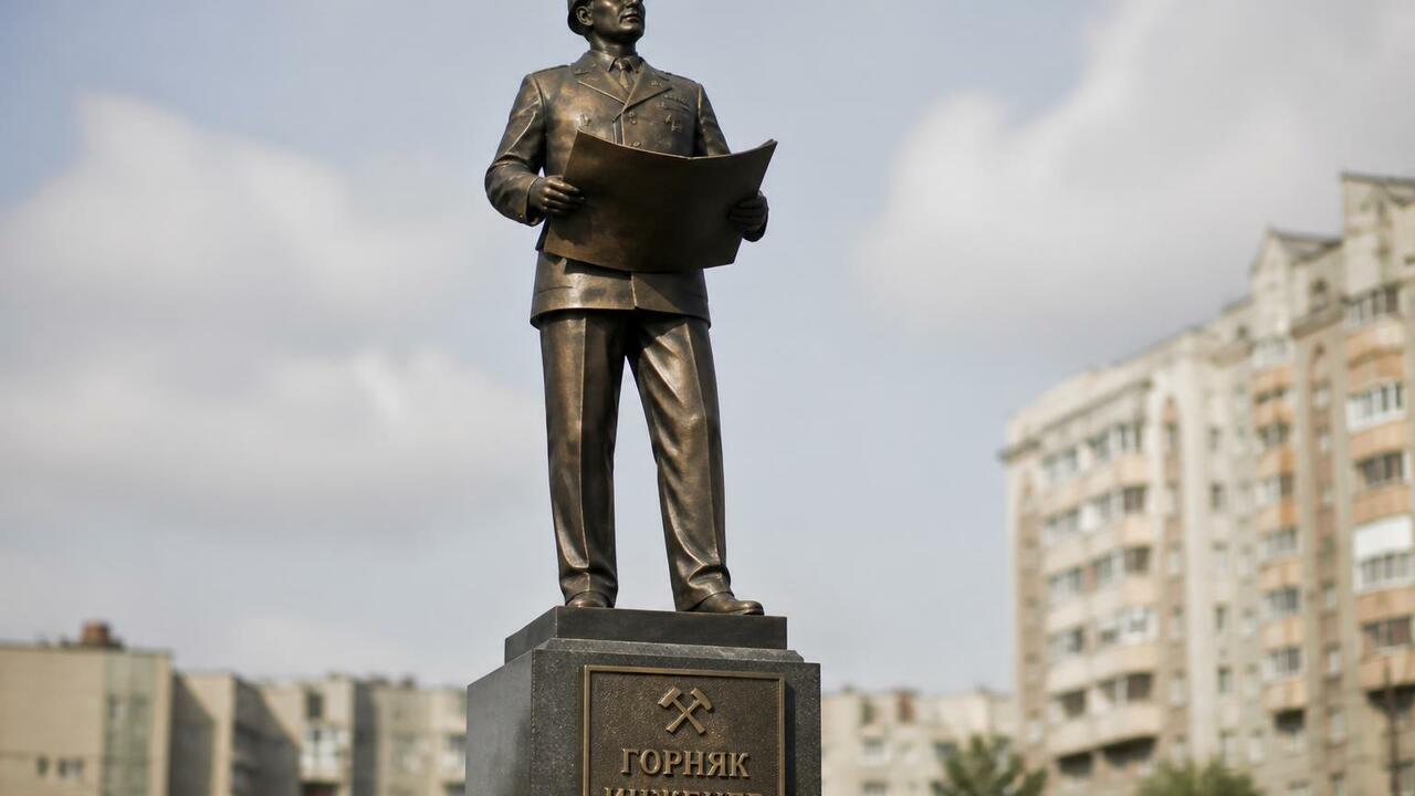 В Междуреченске открыли бронзовый памятник горн...
