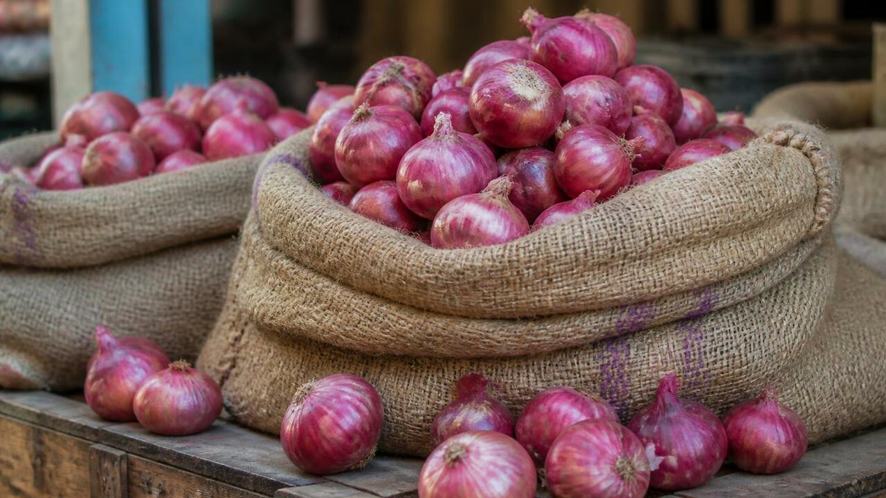 Импорт репчатого лука из Казахстана в Кузбасс в...