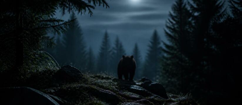 Ночной гость: медведь пробежался по улицам Мариинска Ночью в Мариинске заметили медведя. Хищник разг...