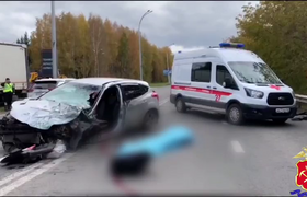 Три человека погибли в тройной аварии на Тухаче...