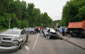 В Кемерове произошло ДТП с участием 27 автомобилей