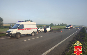 В Кузбассе в ДТП на трассе погибло три человека...